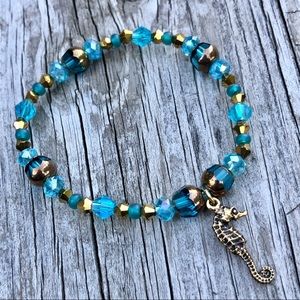 Sea Horse Golden Ocean Bracelet